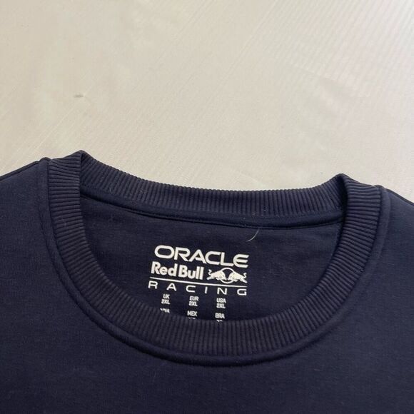 Oracle Red Bull Racing Navy Blue Red Colorblock Sweatshirt Pullover Size 2XL - Picture 5 of 8